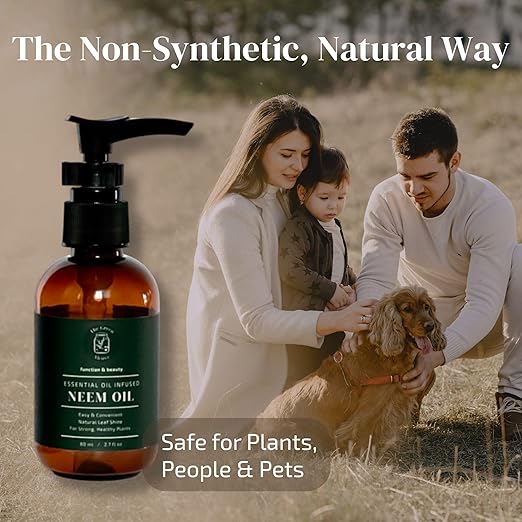 Neem Oil for Plants (Makes 480 fl oz) Infused with Lavender, Peppermint & Rosemary Essential Oils (2.7 fl oz)