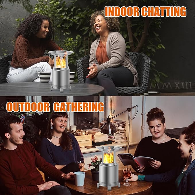 KEESHA Heat Deflector for Mesa XL Solo Stove 10.5’’, 304 Stainless Steel Heat Diffuser with 3 Detachable Legs, 1.4 lbs Solo Stove Mesa XL Accessories-Capture Warmth & Expands Heat Radius