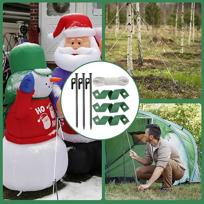 Heavy Duty Tree Stake Kits Steel Tree Stakes and Supports for Young Trees Against Bad Weather Leaning Tree Anchor Straightening Kit