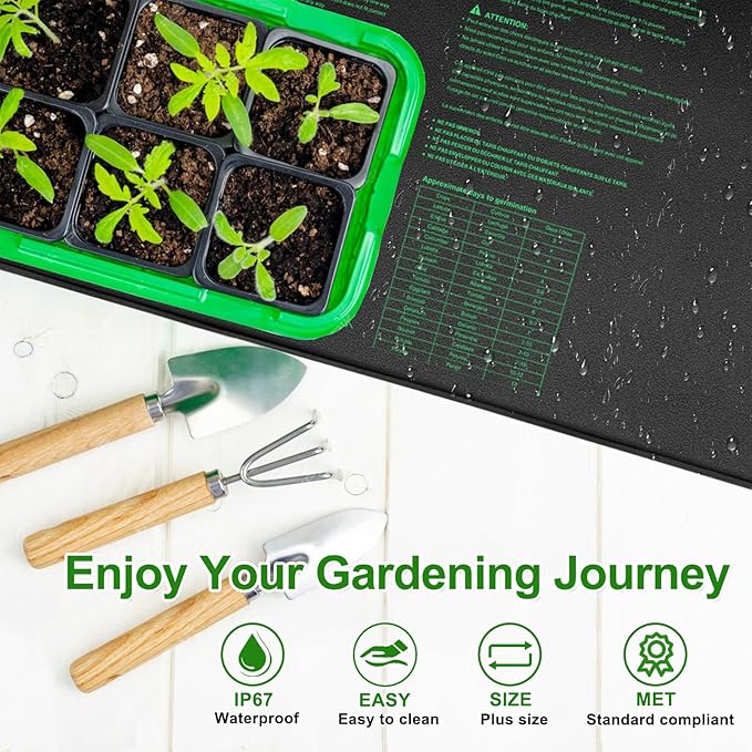 Seedling Heat Mat 48" x 20"in,Waterproof Heat Mats for Seed Starting,Plant Heating Mat for Seed Germination,Hydroponic Plant,Reptile Indoor