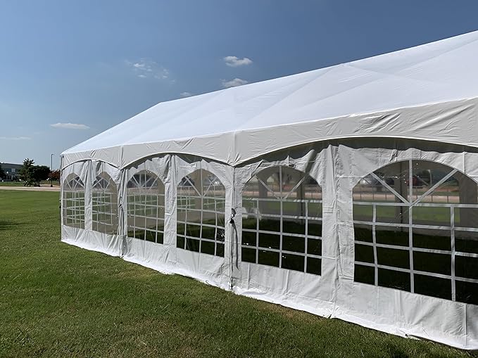 DELTA 30'x20' PVC Marquee Tents for Parties, Large Party Tent, Outdoor Wedding Tent, Heavy Duty Fire Retardard Waterproof Canopy, Carpas para Fiestas,Outdoor Event + 6 Storage Bags