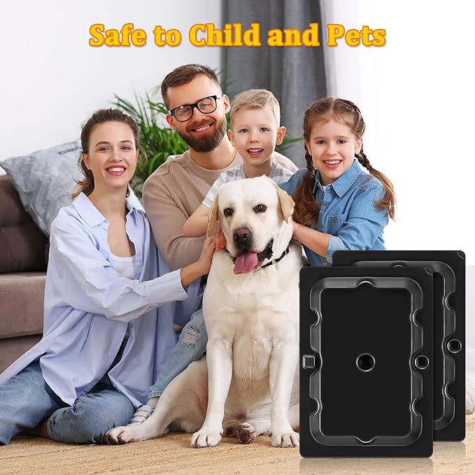 Qualirey 36 Pack Mouse and Insect Glue Traps, Strong Sticky Mice Traps Indoor for Home, Pre Scented Rodent Pads with Non Toxic Glue for House Garage, Ready to Use, Safe to Children and Pets (Black)