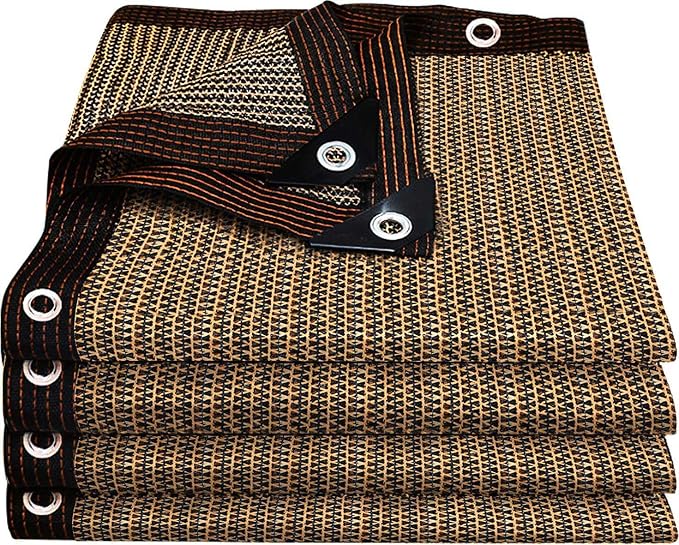 80% Shade Cloth, Durable Mesh Tarp with Grommets, Garden Sunblock Shade Cloth Shading Antifreezing for Plants Cover, Greenhouse, Barns Kennel, Patio, Tomatoes