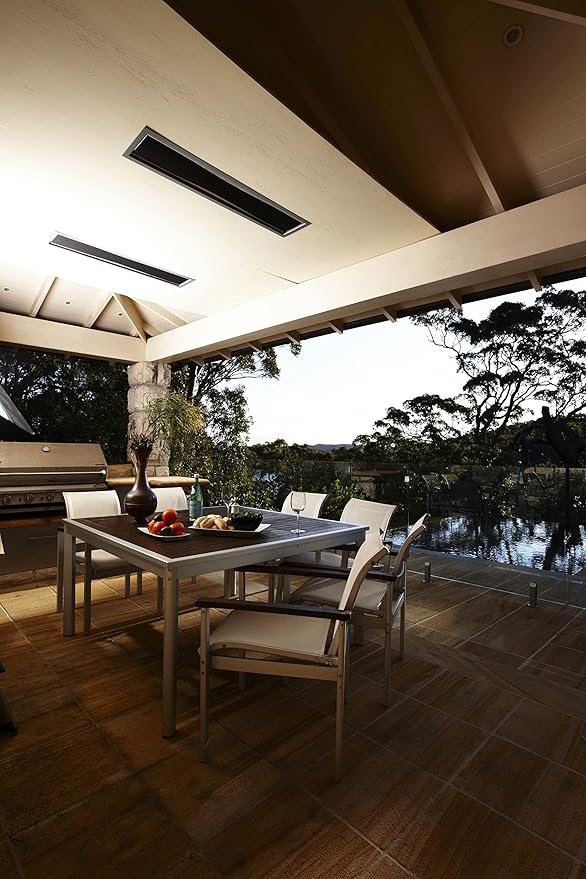 Bromic Platinum Smart Heat 2300W Electric Patio Heater - Radiant Infrared, 220V-240V, Black Finish - BH0320003