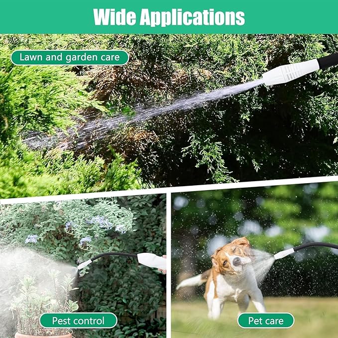 Battery Powered Sprayer 0.5 Gallon/2L Garden Sprayer with Upgraded USB Rechargeable Automatic Plant Mister Electric Sprayer in Lawn and Garden