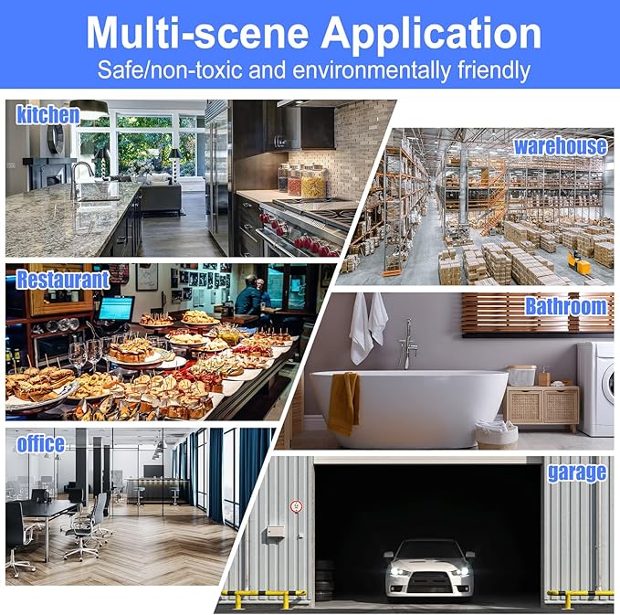 2 Pcs Electric Bug Zapper Indoor Insect Killer with Replacements Bulbs 20W Blue Light Powerful 2800V Attract Fly and Mosquito Traps with Circuit No Load Protection Outdoor Plug in Pest Control