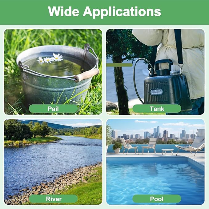 Battery Powered Sprayer Wand,Electric Plant Sprayer Telescopic Watering Wand with 16.4FT Hose,Rechargeable Electric Watering Sprayer Handle with 3 Adjustable Nozzles & Filter for Lawn, Yard and Garden