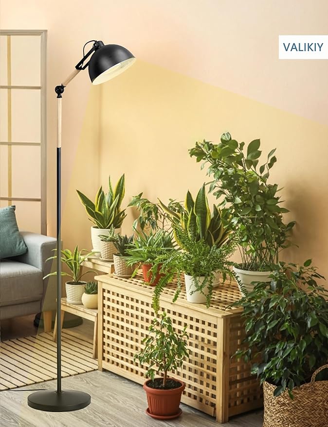 LED Grow Light for Indoor Plants, 20W Adjustable Standing Grow Lamp with Rotatable Head, Foot Switch & External Timer, Full Spectrum, Energy-Efficient & 97+ CRI for Thriving, Lush Growth.