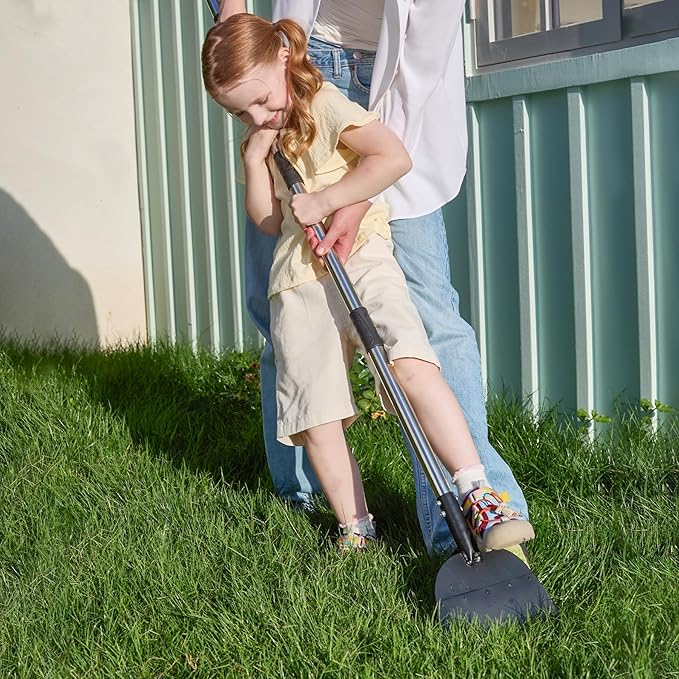Yocada Snow Shovel ice Scraper Tool 66.3 inch Tall Long Handle Heavy Duty Snow Ice Remover Scraper Weed Removal Tool for Driveway Walkway Road Outdoor Garden Lawn