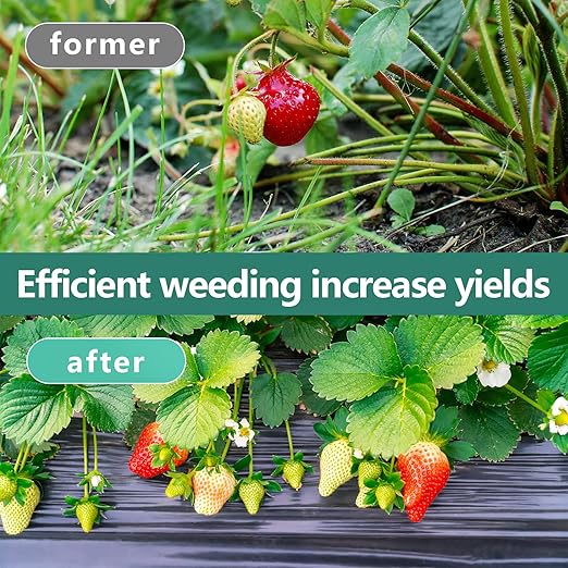 Land Guard 6ft x 300ft Weed Barrier Fabric Heavy Dusty, Ground Cover, Weed Mat, Woven Landscape Fabric for Garden, Lawn and Outdoor Project