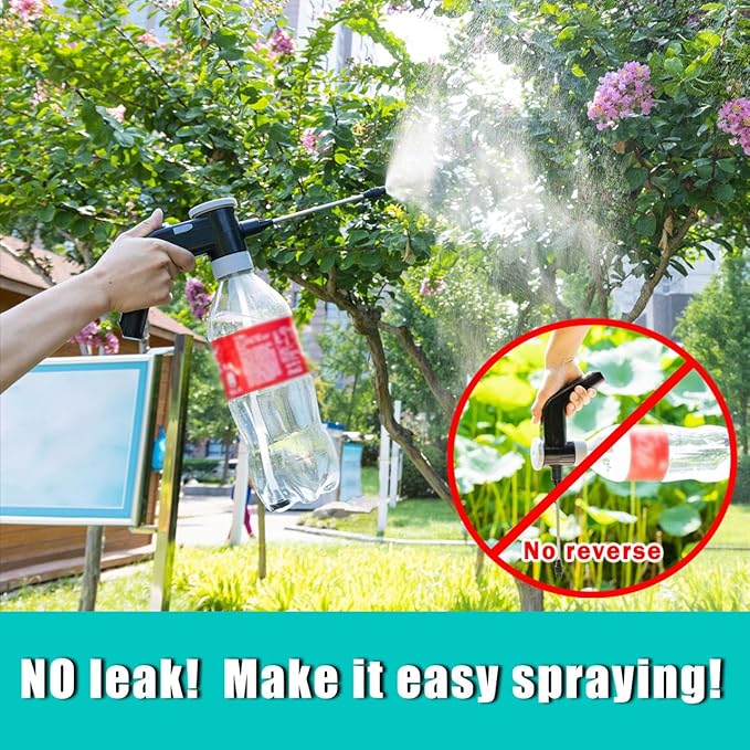electric sprayer, watering can,garden sprayer you may never have seen, Cola bottle for direct use, USB fast charging with adjustable spout for gardening, Yard, Cleaning