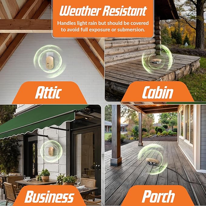 BEU-T Bat Expulsion Unit – Desert Tan Edition, Equipped with Dynamic Ultrasonic Bat Repellent Technology