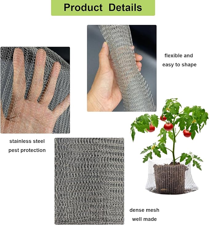 Gopher Wire Baskets, mole Guard,Root Guard,28 pcs Gopher Baskets 5 Gallon,3 Gallon,1 Gallon,1 Quart Bulb Basket for Protect Roots,Tubers and Bulbs from Vole, Gopher and Mole