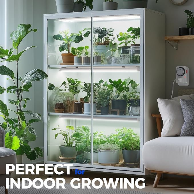 Barrina TX36 2FT Grow Light for Indoor Plants, 36W(200W Equivalent), High PPFD, 5000K Daylight Full Spectrum, Hanging Plant Light for Greenhouse Indoor Growing with On/Off Switch, Linkable, 1 Pack