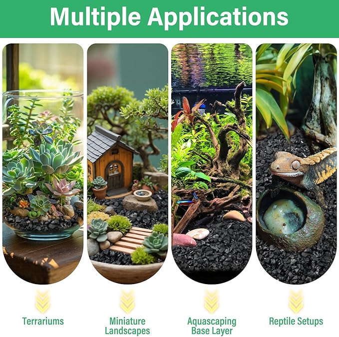 Legigo 6QT All Natural Horticultural Charcoal- Activated Hardwood Plant Charcoal for Soil Amendment, Conditioning Bonsai Soil, Succulent Soil, Terrarium Supplies, Indoor Plant Potting Soil