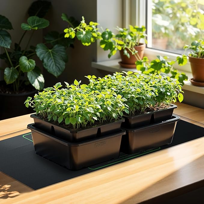 iPower 48" x 20" Waterproof Durable Seedling Heat Mat Warm Hydroponic Plant for Indoor Gardening Germination Starting, 1 Pack New