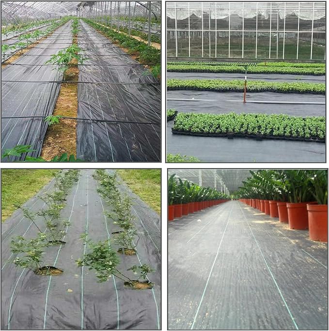 Weed Barrier Fabric Planting Cover - 6 x 150 FT Heavy Duty Landscape Fabric Ground Cover Block for Outdoor Planting