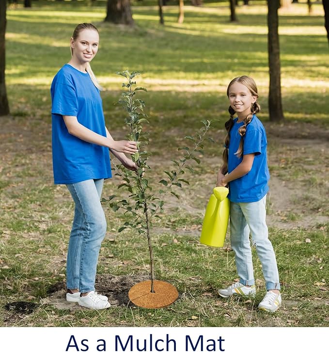 Deepthi Coco Coir Fiber Sheet Roll – 24 x 36 Inch, Pack of 3 – Natural Coconut Mat for Planters, Garden Beds, Pet Cages, Basket Liners, Reptile Bedding, Snow/Ice Anti-Slip Mat, Mulch Barrier