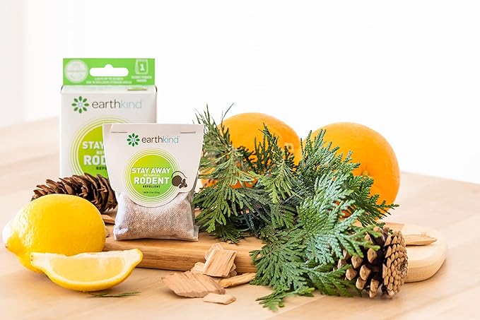 Stay Away Rodent Repellent - Pest Control for Indoor Use - Safe for Kids & Pets When Used As Directed - with Plant Fibers, Balsam Fir & Fragrance Oil - 6-Pack with Extended Release Pouch Pod