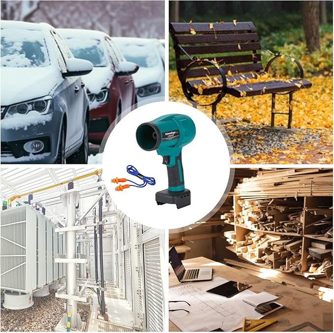 Jet Dry Mini Blower Compatible with Makita 18V Battery,Handheld Brushless Air Blower 240 MPH High Speed Fan for Garages, Yard, Car, Leaf Cleaning