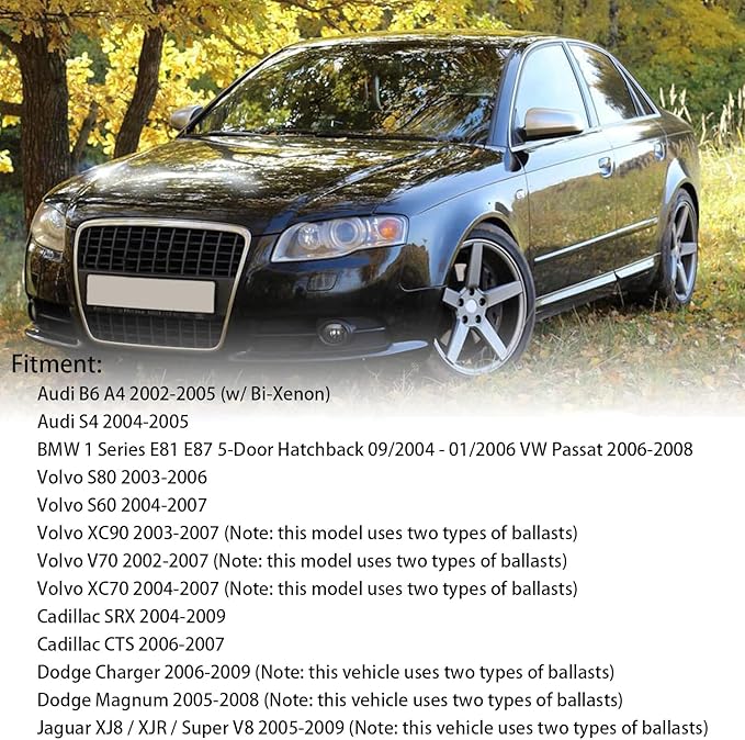 O-NEX Xenon D1S 35W HID Headlight Ballast 89035113 LAD5GL 4-PIN Factory OEM Direct Replacement Control Unit Module Fits for Cadillac CTS SRX for Volvo S60 V70