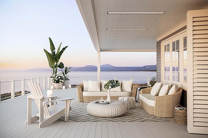 Bromic Platinum Smart Heat 3400W Electric Patio Heater - Radiant Infrared, 208V, White Finish - BH0320022