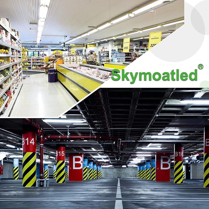 2FT LED Shop Light, 25W 3500LM 6000K/White Super Bright, T8 Integrated LED Tube Light Fixture,Plug and Play, Linkable LED Shop Lights for Room, Garage, Workbench, Under Cabinet (2 Pack)