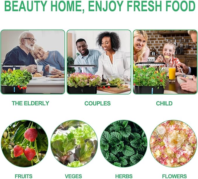 125pcs Hydroponic Seed Pods Kit, Grow Anything Kit Compatible with Hydroponics Supplies from All Brands, Hydroponic Indoor Garden Accessories with 50 Grow Sponges, 50 Pod Labels for Growing System