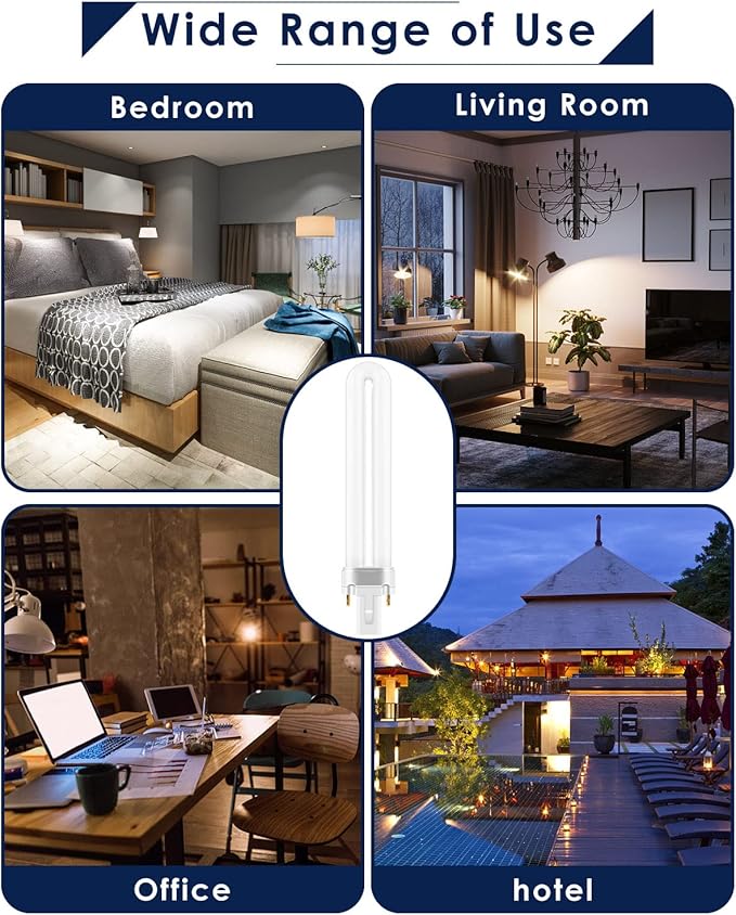 PACETAP 4 Pack 21050 9W U Shape Bulbs Replacement Compatible with DynaTrap Models DT3009, DT3019 and DT3039