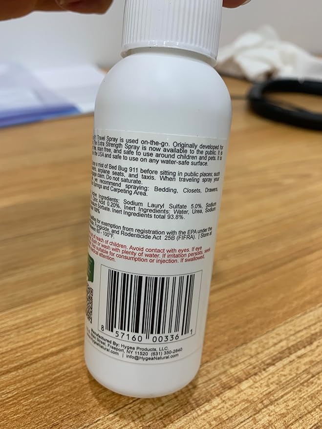 Extra Strength Bed Bug & Mite Natural Travel Spray - TSA Approved Size - Child & Pet Friendly - Stain & Odor Free - for Hotel, Suitcase, Backpack, Shoes - 66% Stronger Formula(2pk, 3 oz)