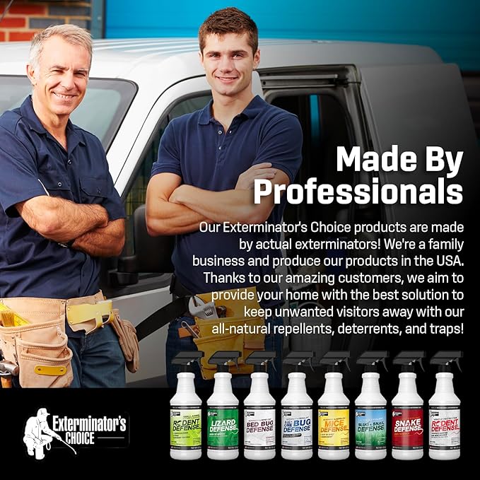 Exterminators Choice Bee Spray & Wasp Control - 32 Oz Aerosol - Natural Essential Oil Formula, Helps Keep Bees & Wasps Away in Patio, Garden & Yard, Safe for Kids & Pets