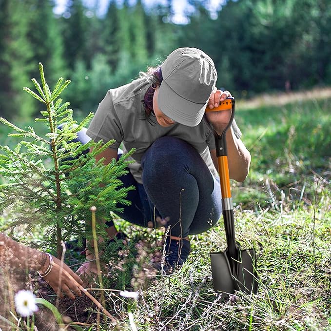 Small Garden Shovel Mini Kids Digging Shovel with Overall Length 28 inches Shovel for Digging, Beach Shovels. Gardening Tools with D-Handel