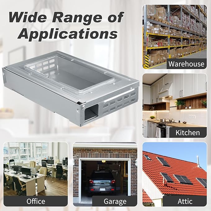 Qualirey 4 Pack Multi Catch Mice Trap Clear Top Humanized Mouse Trap Rodent for Indoor Outdoor Rat Control Pet and Security (Silver)