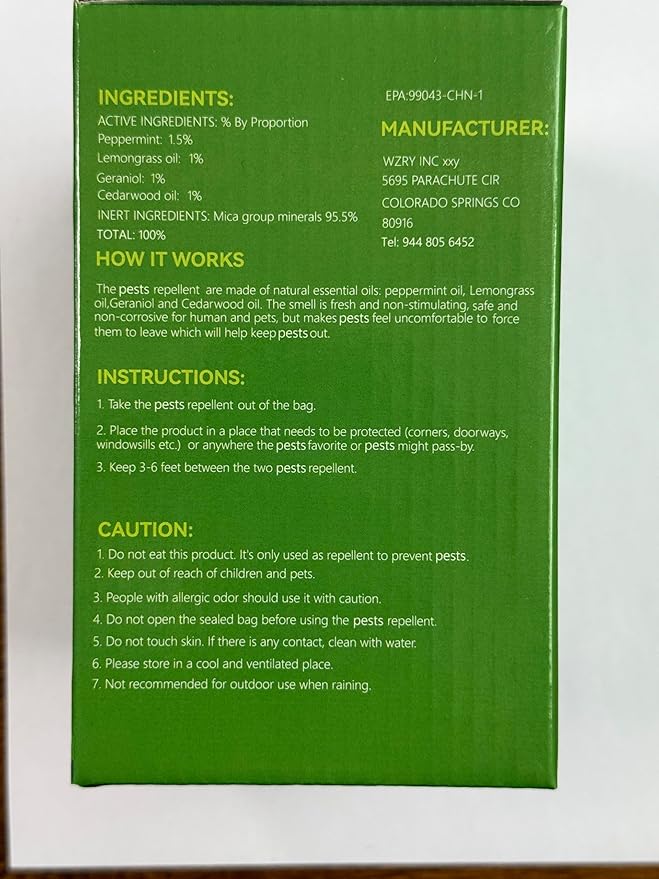 24 Pack Mouse Repellent for Outdoor, Natural Keep Rodent Away Deterrent with Long-Lasting Protection for Home, Car, Garage, Safe for Family