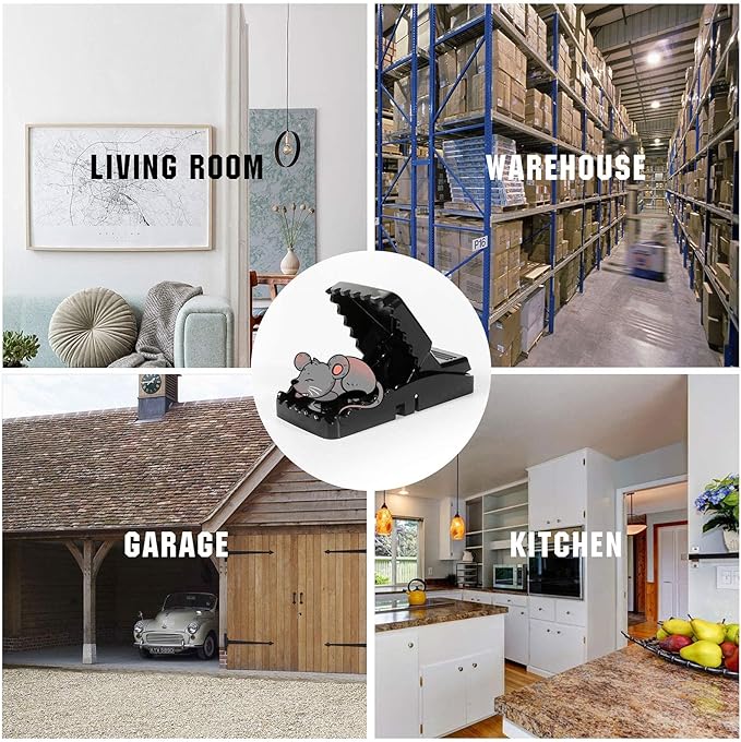 20 Pack Mouse Traps Indoor for Home,Mice Traps for House,Reusable Mouse Trap That Work,Small Mice Catchers for Home Indoor, Quick Set Mousetraps Effective