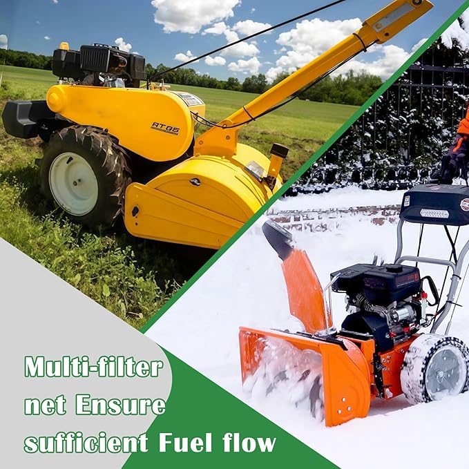 951-10651 Gas Fuel Tank Nipple Outlet Line Screen Replacement for Craftsman for Troy Bilt MTD Snow Blower Thrower Garden Tiller Guel Tank 208cc 357cc Part number 951-10651 95110651(2PCS)