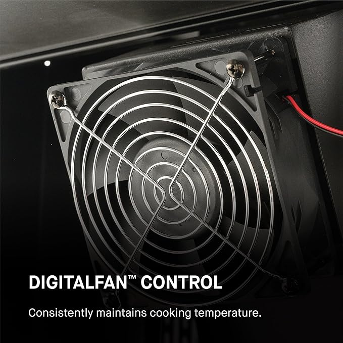 Masterbuilt® Gravity Series® 600 Digital Charcoal Grill and Smoker,WiFi Technology, GravityFed™ Charcoal Hopper, 600 Cooking Sq. Inches, Reversible Smoke&Sear Cast Iron Grates, Black, Model MB20041023