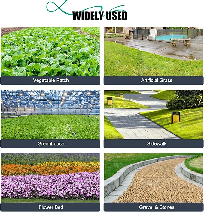 6ft x100ft Black Weed Barrier Landscape Fabric Heavy Duty 3.2OZ French Drain Fabric Ground Cover Weed Cloth for Erosion Control,Outdoor Gardening Weed Control Mat