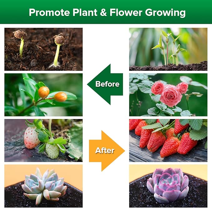 SANSI LED Grow Lights for Indoor Plants, 600W Full Spectrum Gooseneck Clamp Grow Lamp, 40W Power Plant Light with High PPFD for Seeding, Lifetime Free Bulb Replacement