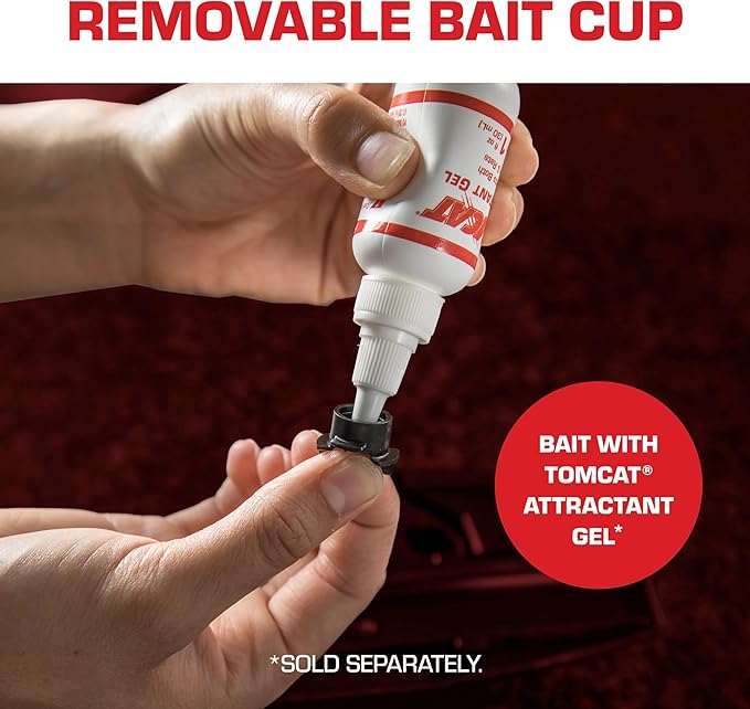 Tomcat Spin Trap for Mice, Fully Enclosed Mouse Trap Provides a Quick, No-Mess Kill, 2 Traps