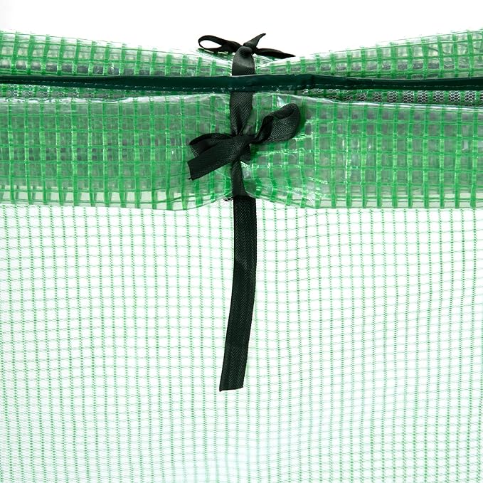 Outsunny 71" x 36" x 28" Mini Greenhouse Portable Hot House for Plants with Large Zipper Windows for Outdoor, Indoor, Garden, Green