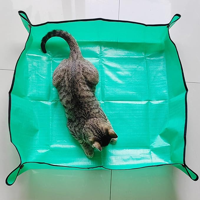 39.4" x 39.4" Extra Large Plant Repotting Mat, Waterproof Repotting Tray for Indoor Plants Potting Soil, Gardening Tray Mat, Portable Potting Tray Soil Mat for Indoor House Plants Succulents Orchid