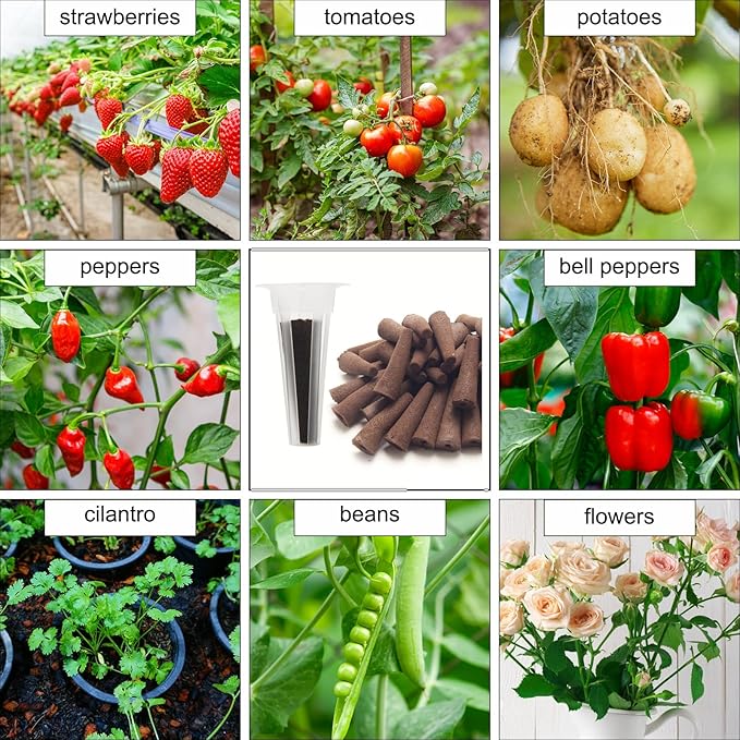 150P Grow Sponges for Hydroponics, Windspeed Grow Anything Seed Pod kit Include 50 Grow Sponges, 24 Grow Baskets, 24 Grow Domes, 50 Pod Labels, 2 Tweezers