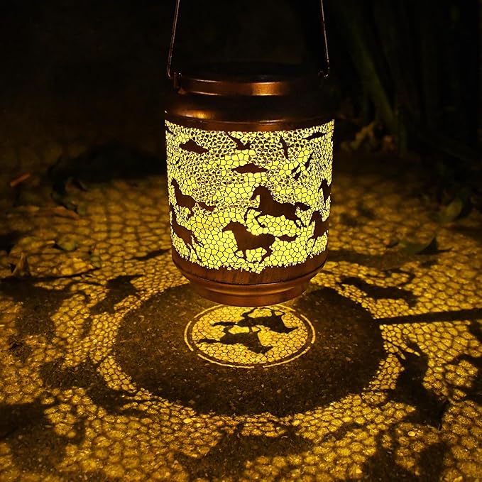 Horse Gifts for Mom/Grandma/Women/Sister,Garden Gift ,Solar Lanterns Outside Clearance,Porch Yard Decorations Outdoor,Mother Day Gift SOutdoor