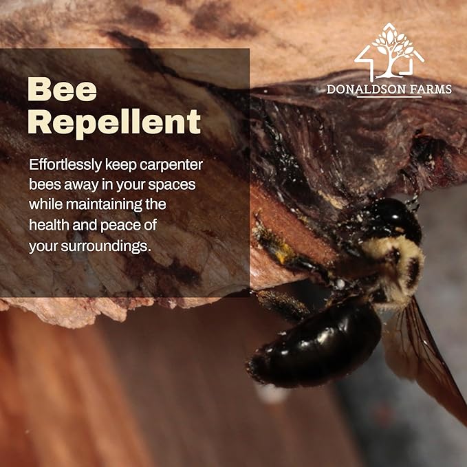 Carpenter Bee Repellent Spray – Organic Citrus Oil Spray for Outdoor Timber Structures and Furniture, 8oz