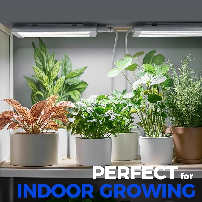 Barrina TX18 1FT Grow Light, 18W(90W Equivalent), High PPFD, 5000K Daylight Full Spectrum LED Grow Light Strip, Plant Light for Greenhouse Indoor Growing, Seedling with On/Off Switch, Linkable, 1 Pack