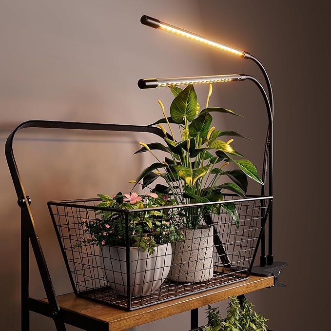 bseah Plant Grow Light for Indoor Plants, Full Spectrum Indoor Grow Light, 3 Modes & 10-Level Dimmable, Auto ON & Off Timer 3/9/12H