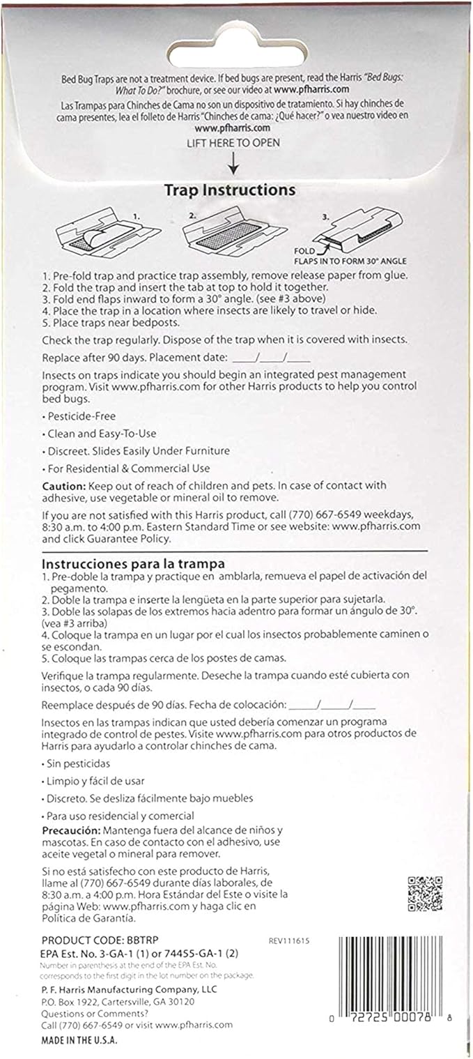 HARRIS Bed Bug Traps - Parent (20-Pack)