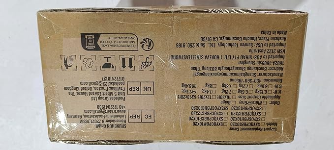 VEVOR Carport Replacement Canopy Cover Side Wall 13 x 20 ft, Garage Tent Shelter Tarp Heavy-Duty Waterproof & UV Protected, Easy Installation with Ball Bungees,Grey (Top and Frame Not Included)