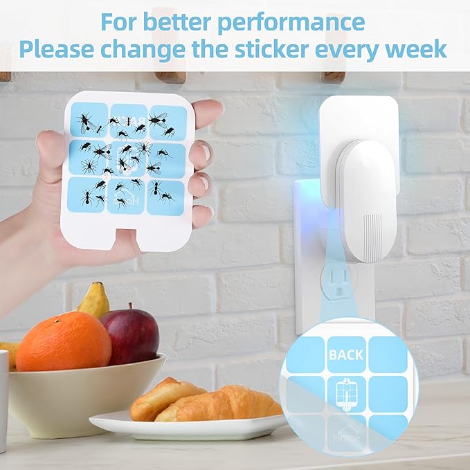 40 Pack Trap Refill Compatible with Saferr Home Fly Trap Refill,Applicable to SH502、SH503、23005-06 and DT3005W、DT3005W-DS3,Indoor Fly Trap Plug-in Insect Trap Replacement (40)